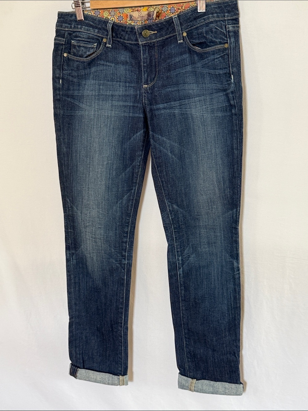 Paige denim - Jimmy Jimmy slim boyfriend Dark Blue straight Jeans US28
